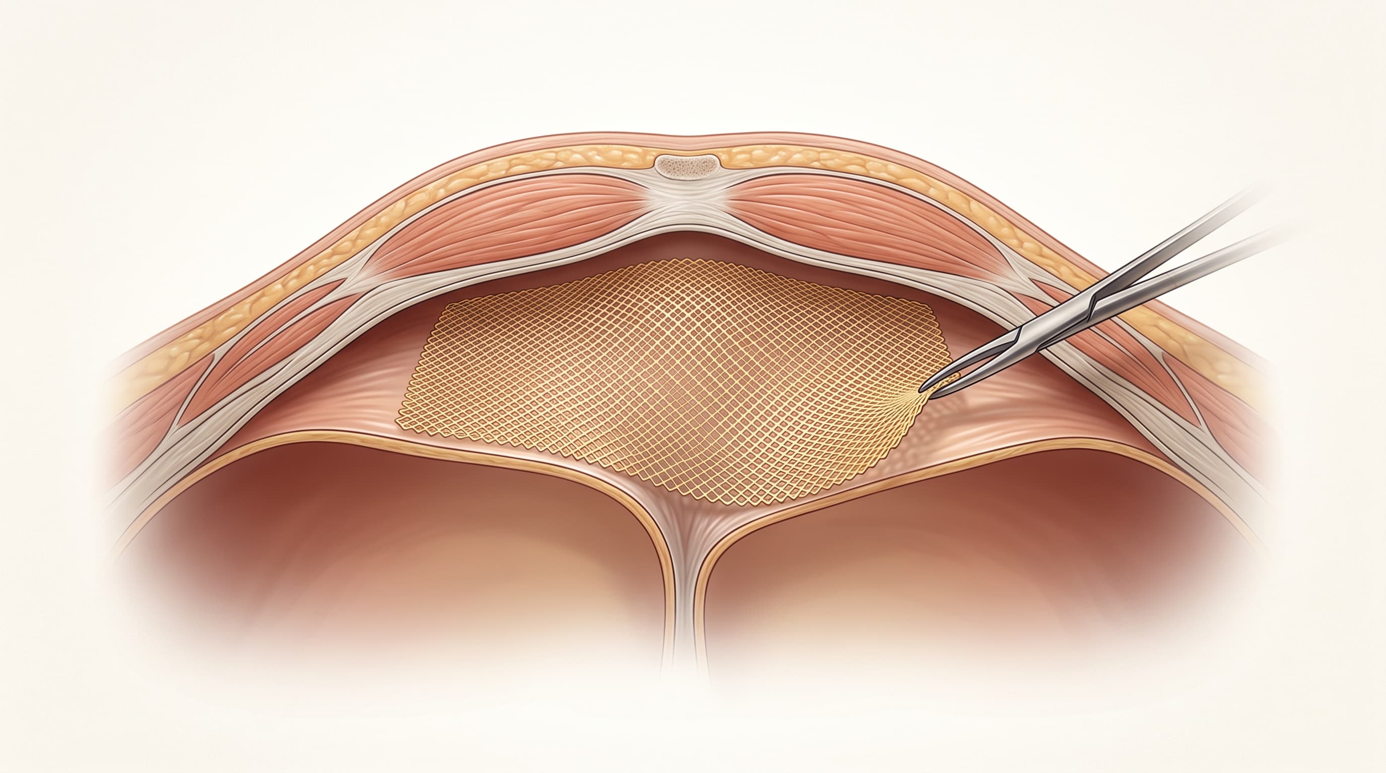 Plastía de hernia epigástrica