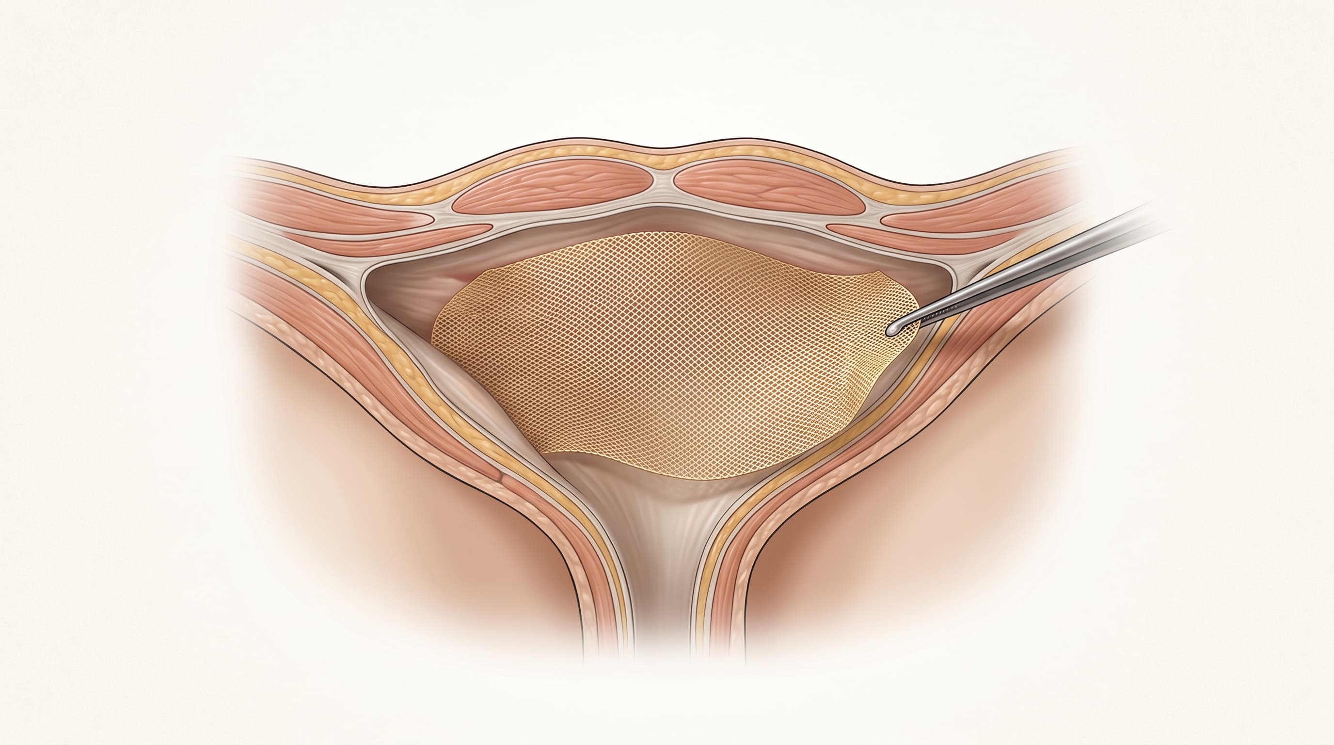 Plastía de hernia inguinal